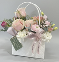 Love Handbags floral handbag arrangement by Hoddesdon Flowers