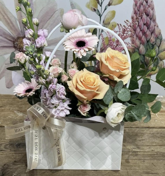 Love Handbags — Luxury Floral Handbag Arrangement