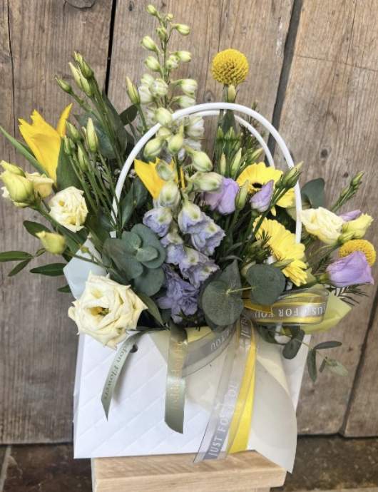 Love Handbags — Luxury Floral Handbag Arrangement