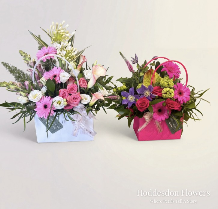Love Handbags — Luxury Floral Handbag Arrangement