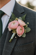 Blush Pink Buttonhole